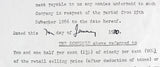 The Who (4) Townshend, Moon, Daltrey & Entwistle Signed Contract Addendum JSA