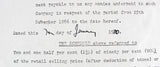 The Who (4) Townshend, Moon, Daltrey & Entwistle Signed Contract Addendum JSA