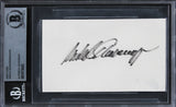 Arnold Schwarzenegger Terminator Authentic Signed 3x5 Index Card BAS Slabbed 1