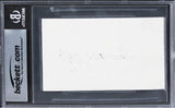 Arnold Schwarzenegger Terminator Authentic Signed 3x5 Index Card BAS Slabbed 2
