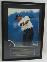 Tiger Woods Signed Auto 16x20 Photo Framed #33/100 Upper Deck Hologram