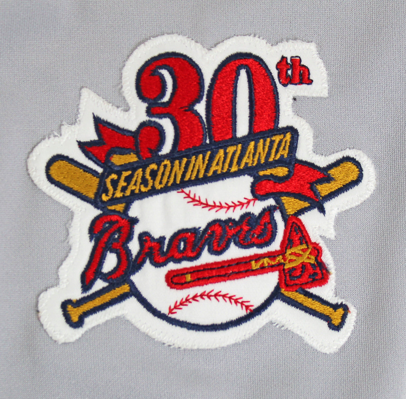 Braves Fred McGriff Signed 1995 Game Worn Grey Russell Athletic Jersey BAS