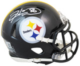 Steelers Hines Ward Authentic Signed Speed Mini Helmet Autographed BAS Witnessed