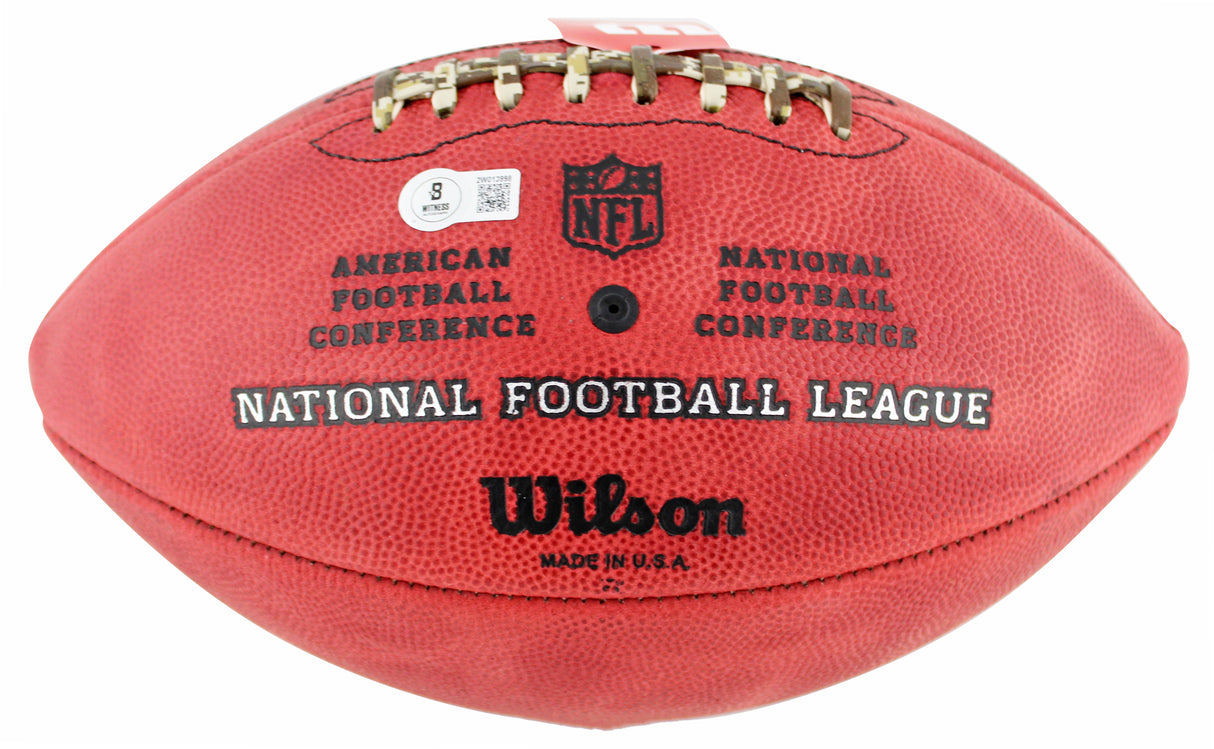 Steelers Jerome Bettis Signed "The Duke" Team Showcase Football W/ Case BAS Wit