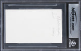 Charlton Heston Ben-Hur Authentic Signed 3x5 Index Card BAS Slabbed 2