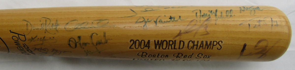 2004 Boston Redsox Team Signed Bat - Multi Signed Baseball Bat MLB MT00538205