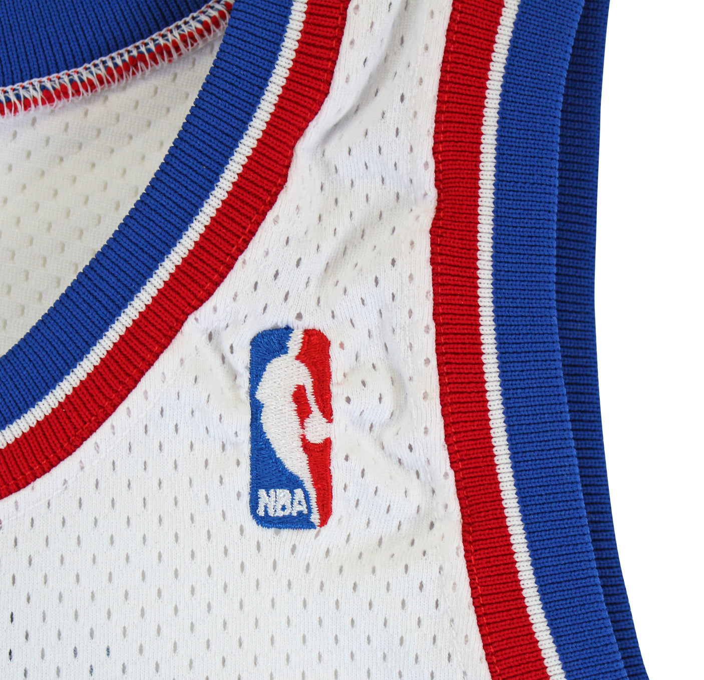 Pistons Joe Dumars Signed 1993-94 Game Issued / Worn White Jersey BAS #AA03173