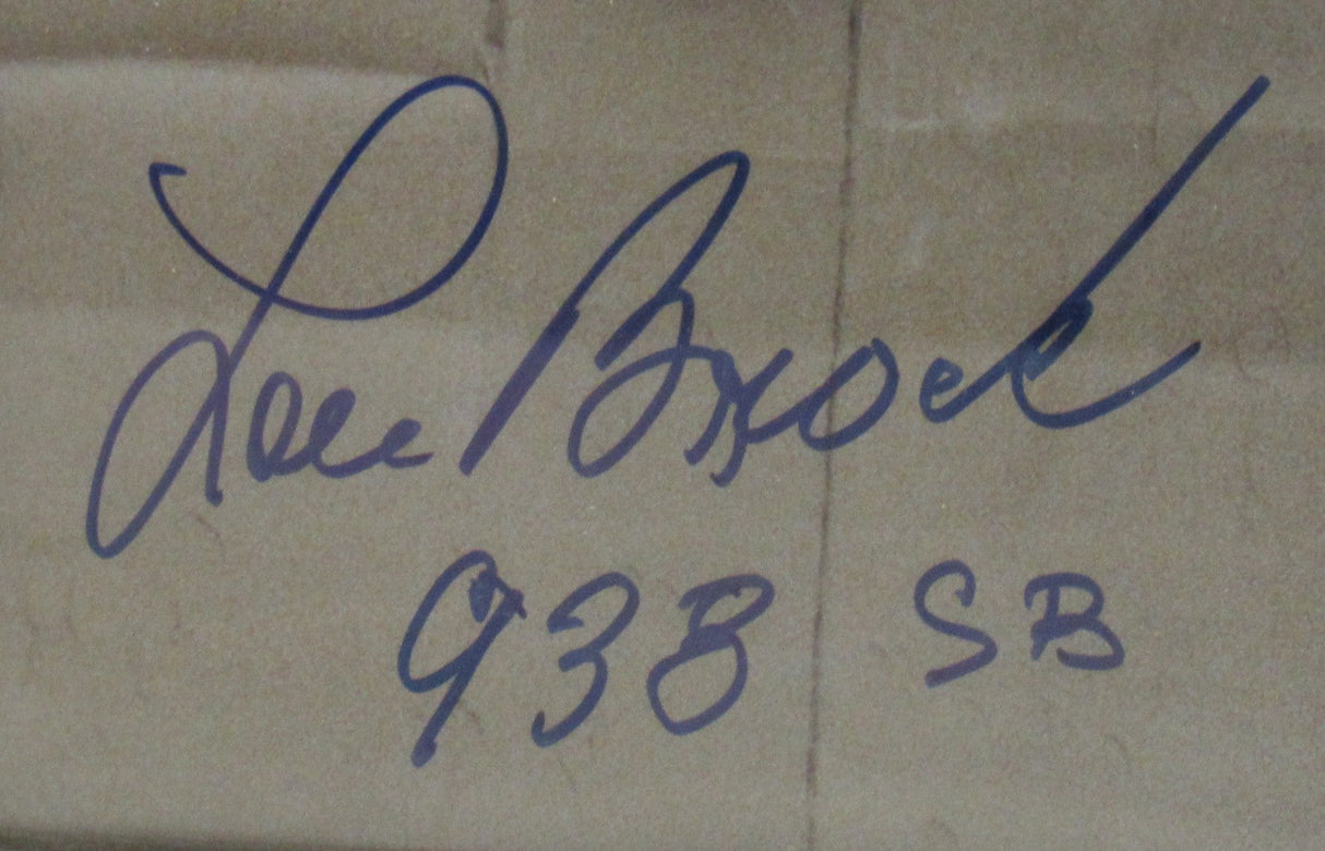 Lou Brock Signed Framed Auto 11x14 Photo Steiner Hologram