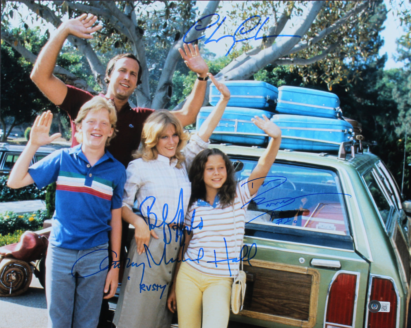 Vacation (4) Chase, D'Angelo, Hall & Barron Signed 16x20 Photo BAS Witnessed 2