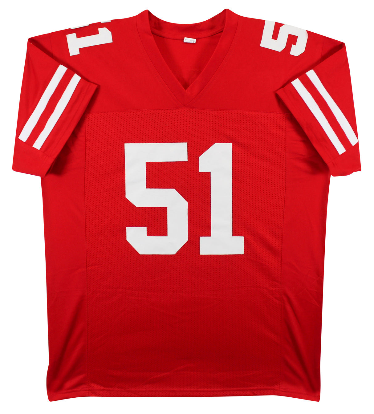 Ken Norton Jr. Authentic Signed Red Pro Style Jersey Autographed BAS Witnessed