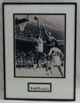 Wilt Chamberlain Signed Framed Cut JSA LOA YY51966
