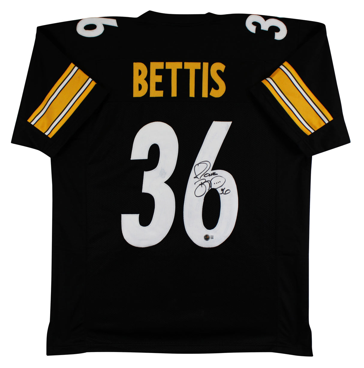 Jerome Bettis Authentic Signed Black Pro Style Jersey BAS Witnessed