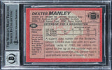 WFT Dexter Manley Signed 1983 Topps #191 Rookie Card Auto 10! BAS Slabbed