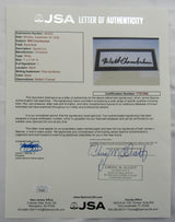 Wilt Chamberlain Signed Framed Cut JSA LOA YY51966