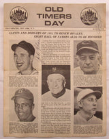Jackie Robinson Old Timers Day Signed Vintage Paper JSA LOA YY51967
