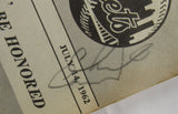 Jackie Robinson Old Timers Day Signed Vintage Paper JSA LOA YY51967