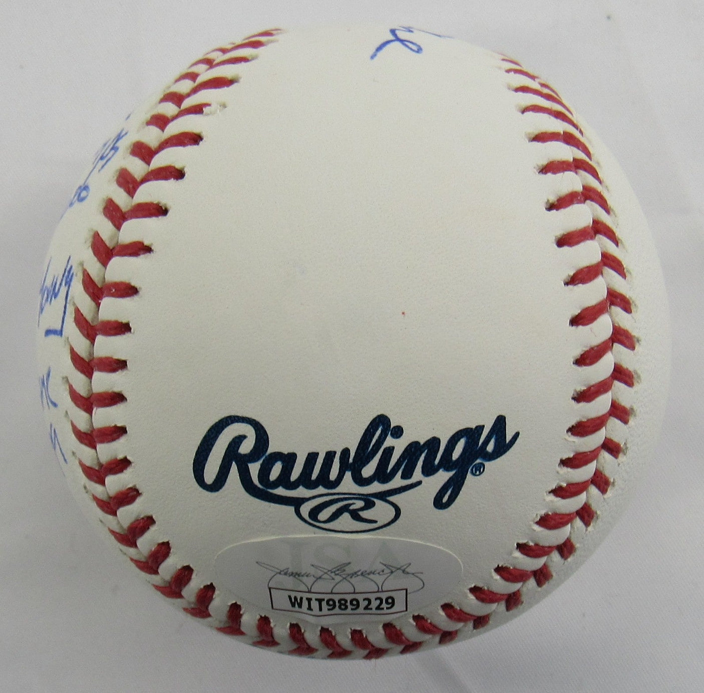 David Cone Signed 5x Stat Ball Auto Rawlings Baseball JSA WIT989229