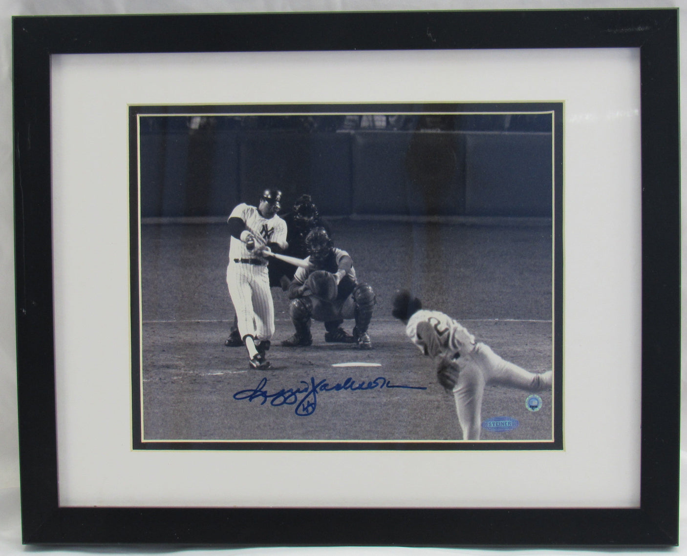 Reggie Jackson Signed Framed 8x10 Photo Steiner COA