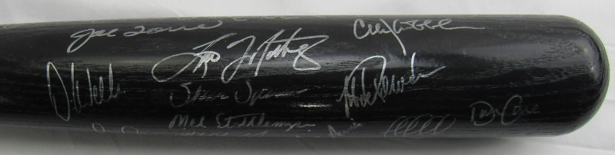 1998 World Series Yankees Derek Jeter Multi Signed Rawlings Baseball Bat JSA LOA ZZ85326 - 25 Signatures