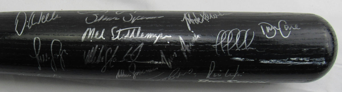 1998 World Series Yankees Derek Jeter Multi Signed Rawlings Baseball Bat JSA LOA ZZ85326 - 25 Signatures