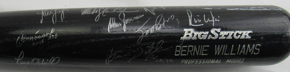 1998 World Series Yankees Derek Jeter Multi Signed Rawlings Baseball Bat JSA LOA ZZ85326 - 25 Signatures