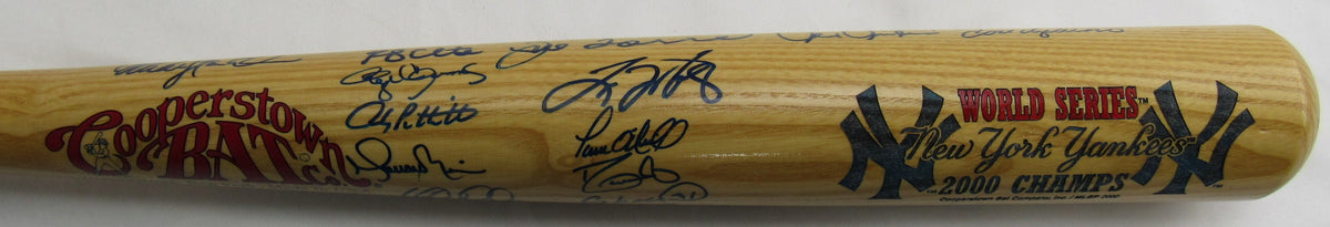 2000 World Series Champion Derek Jeter New York Yankees Signed Rawlings Baseball Bat JSA LOA ZZ85325