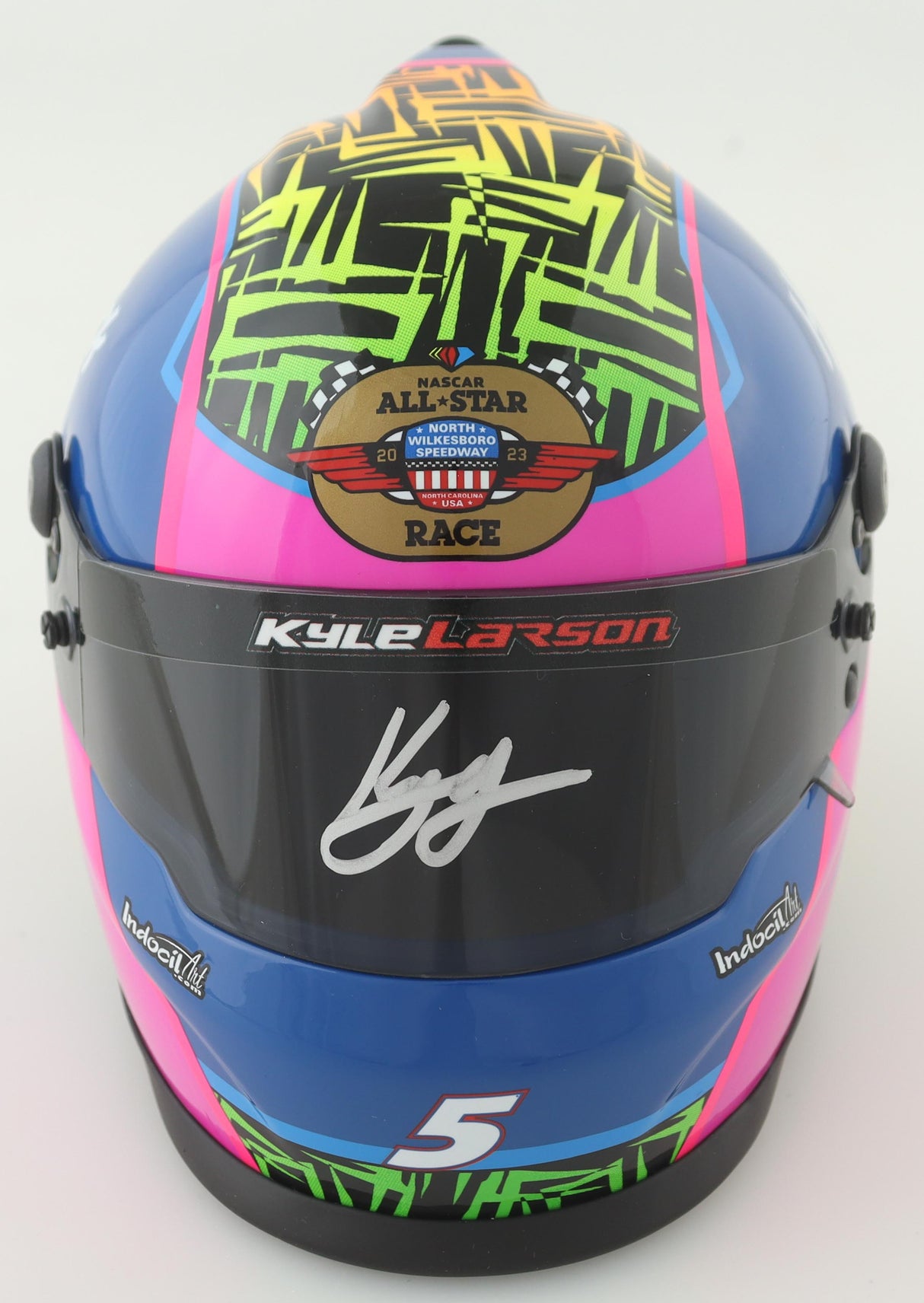 Kyle Larson Signed NASCAR All-Star Race Mini Helmet(PA)