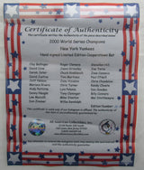 2000 World Series Champion Derek Jeter New York Yankees Signed Rawlings Baseball Bat JSA LOA ZZ85325