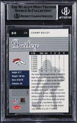 Broncos Champ Bailey Authentic Signed 2006 Ultra #60 Card BAS Slabbed