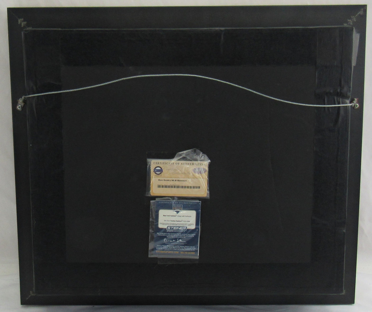 Ron Guidry Signed Shadowboxed Baseball Steiner COA w/Stadium Dirt