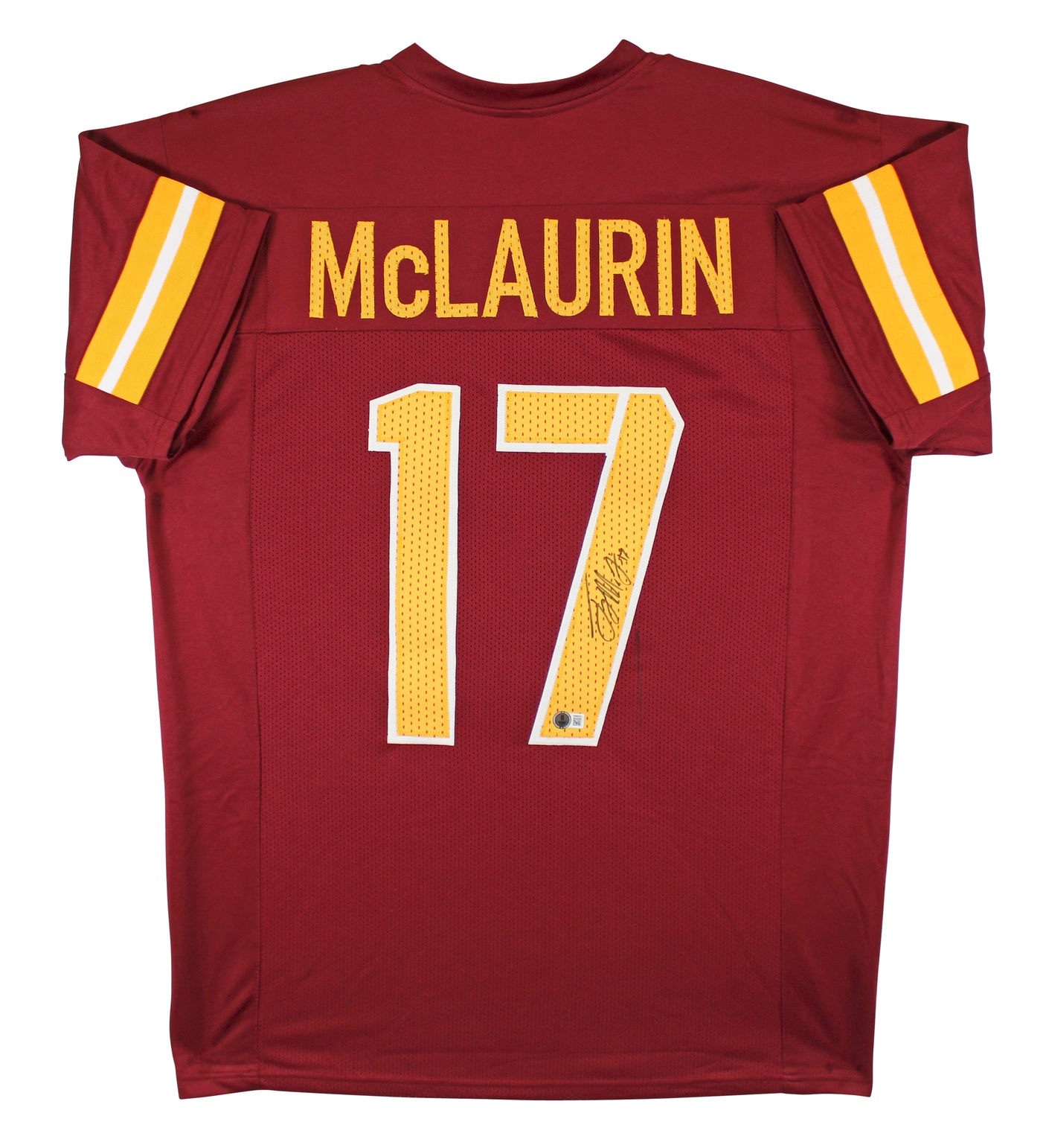 Terry McLaurin Authentic Signed Maroon Alternate Pro Style Jersey BAS Witness 2