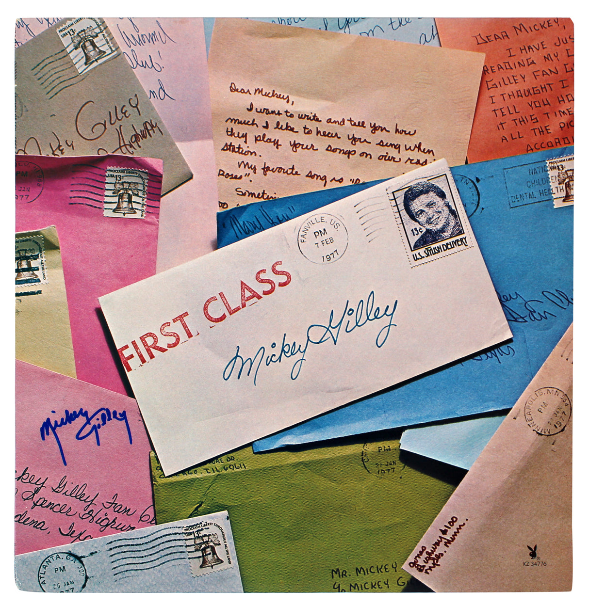 Mickey Gilley Authentic Signed First Class Album Cover Autographed BAS #BG90671