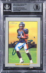 Broncos Champ Bailey Authentic Signed 2005 Topps Turkey Red #37A Card BAS Slab