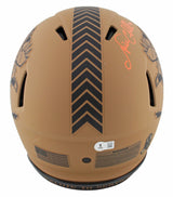 Browns Nick Chubb Signed STS II Full Size Speed Proline Helmet W/ Case BAS Wit