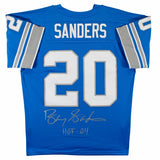 Lions Barry Sanders "HOF 04" Signed Blue Mitchell & Ness TB Jersey BAS Witnessed