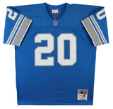 Lions Barry Sanders "HOF 04" Signed Blue Mitchell & Ness TB Jersey BAS Witnessed