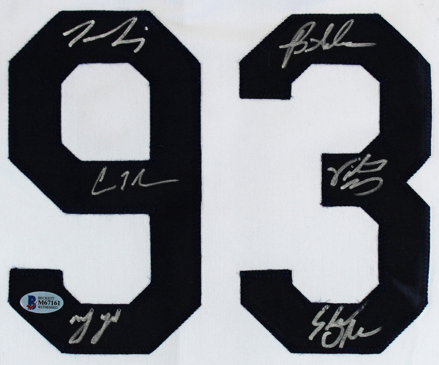 The Sandlot Cast (6) Guiry, Leopardi, York +3 Signed Jersey BAS Witnessed