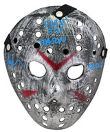 Ari Lehman Friday The 13th "First F'n Jason" Signed Silver Jason Mask BAS Wit