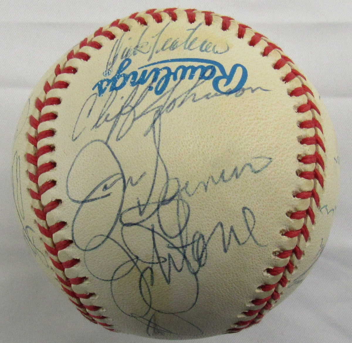 1978 World Series Yankees Signed Auto Rawlings Baseball Reggie Jackson Goose Gossage Catfish Hunter +17 JSA LOA YY51964