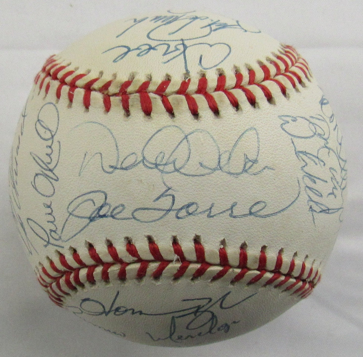1998 World Series Yankees Signed Auto Rawlings Baseball Derek Jeter Joe Torre Mariano Rivera Tim Raines +22 JSA LOA YY51965