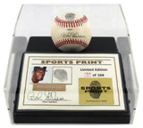 Cardinals Bob Gibson Signed Thumbprint Baseball LE #'d/200 w/ Display Case BAS