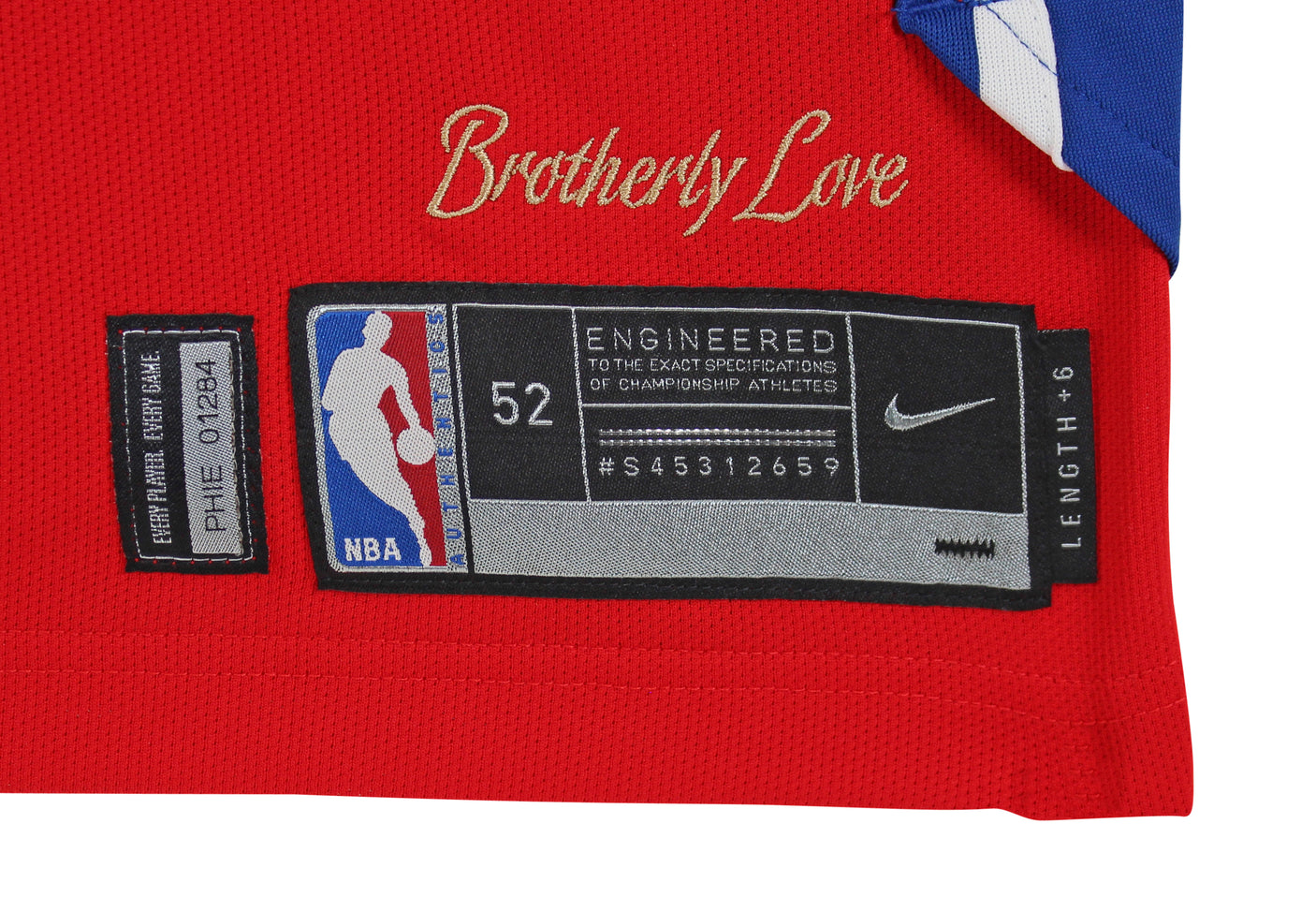 76ers Joel Embiid March 8, 2018 Game Used Red Road Nike Jersey NBA LOA