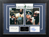 Tom Hanks & Michael Clarke Duncan The Green Mile Signed Framed Display BAS
