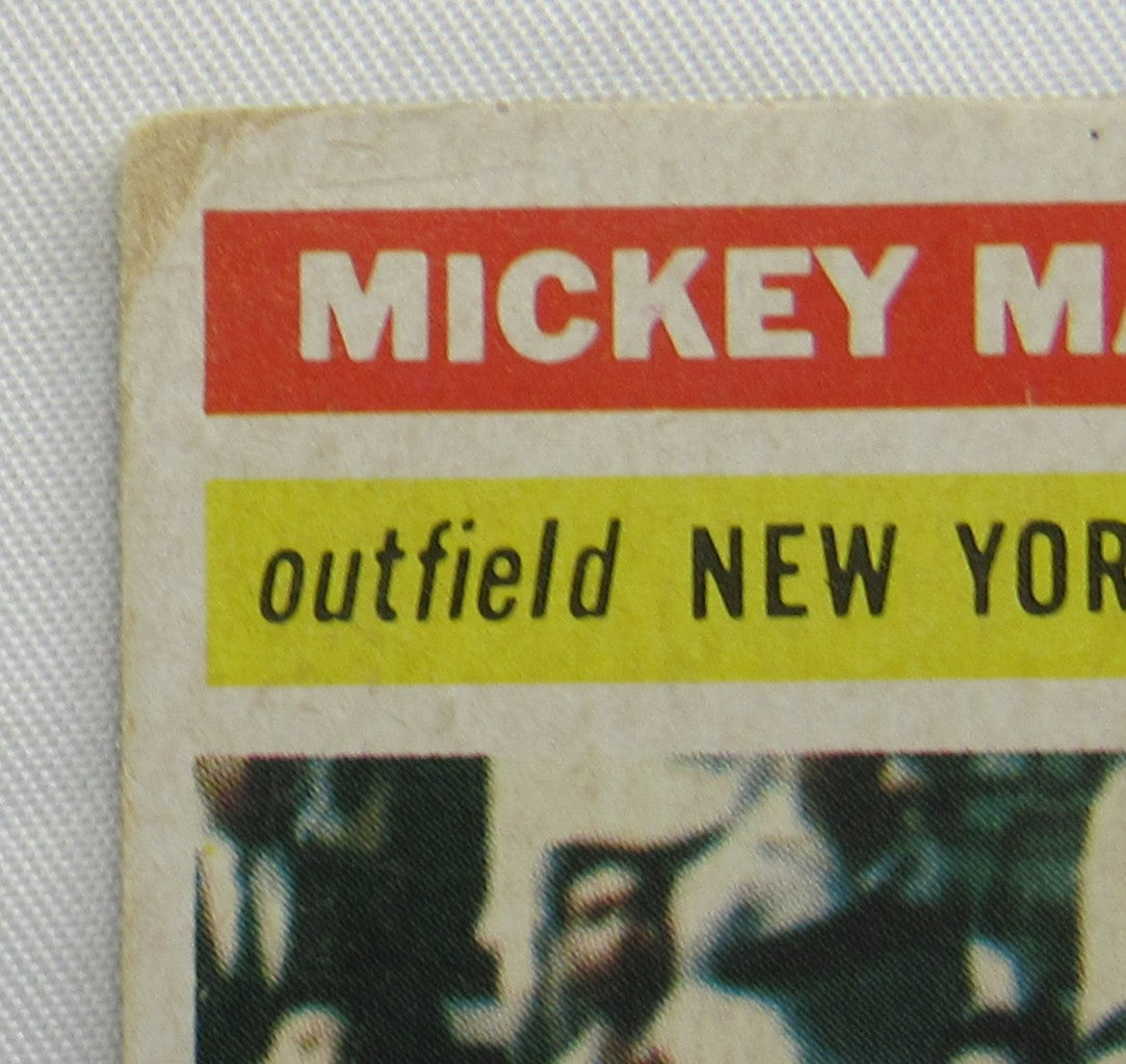 1956 Topps Mickey Mantle Baseball Card #135 - Low Grade Copy