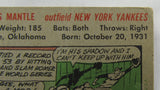 1956 Topps Mickey Mantle Baseball Card #135 - Low Grade Copy
