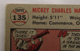 1956 Topps Mickey Mantle Baseball Card #135 - Low Grade Copy