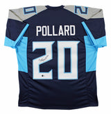Tony Pollard Authentic Signed Navy Pro Style Jersey Autographed BAS Witnessed