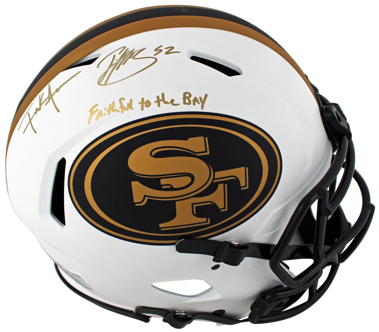 49ers Patrick Willis & Frank Gore Signed Lunar F/S Speed Proline Helmet BAS Wit