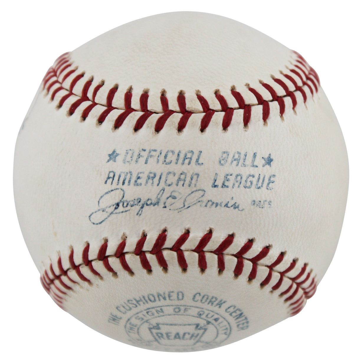 Braves Eddie Mathews Signed Thumbprint Baseball LE #'d/200 w/ Display Case BAS