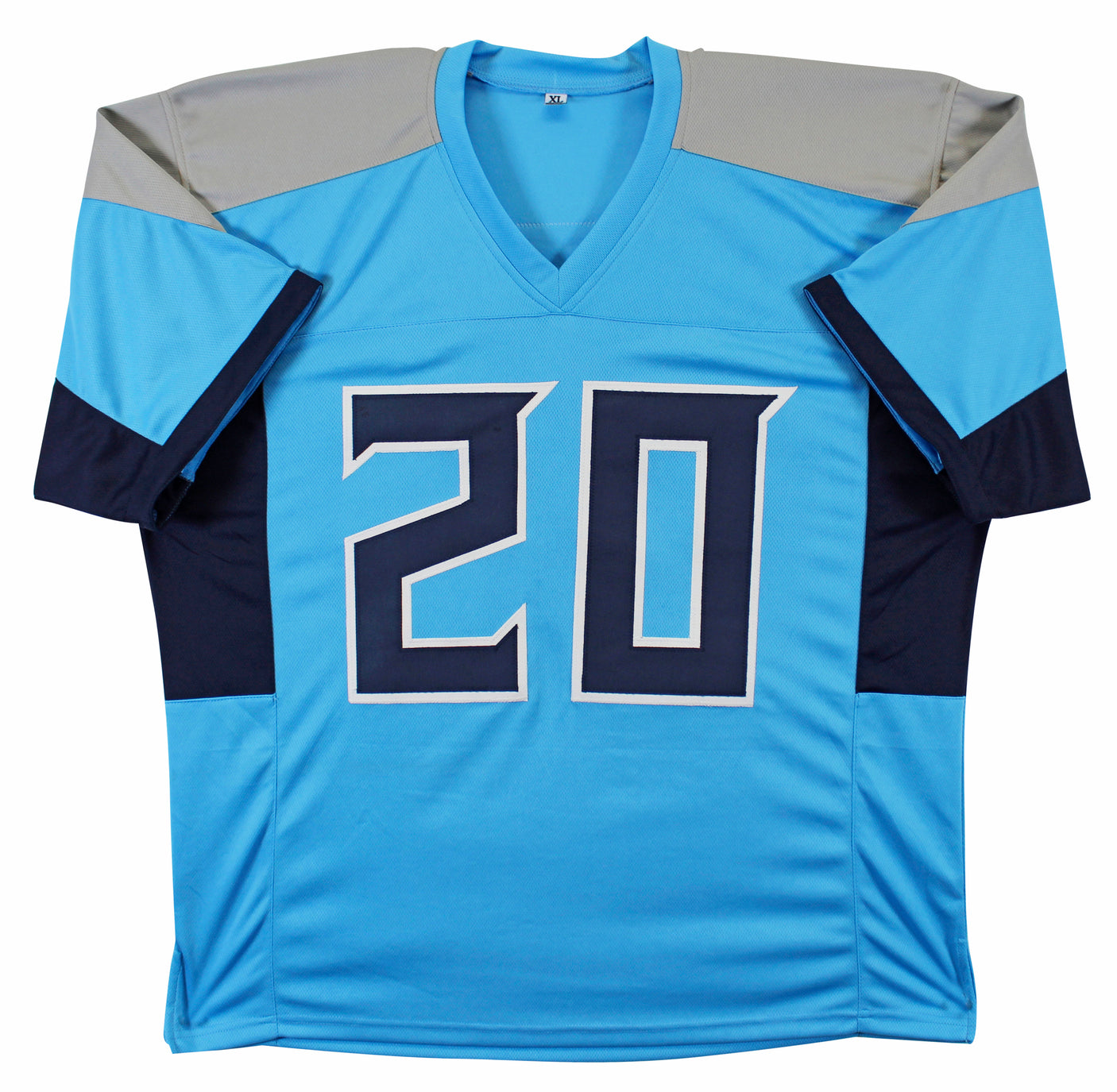 Tony Pollard Authentic Signed Light Blue Pro Style Jersey BAS Witnessed 1
